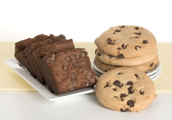 gluten free dairy free cookie brownie combo