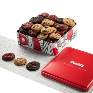 fresh baked mini cookies tin davids cookies
