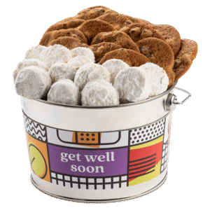 Get Well Thin & Crispy Chocolate Chip Cookies and Butter Pecan Meltaways Bucket