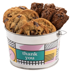 Thank You Bucket Chocolate Chip Cookie and Brownie Sampler