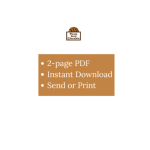 2-page pdf, instant download, send or print
