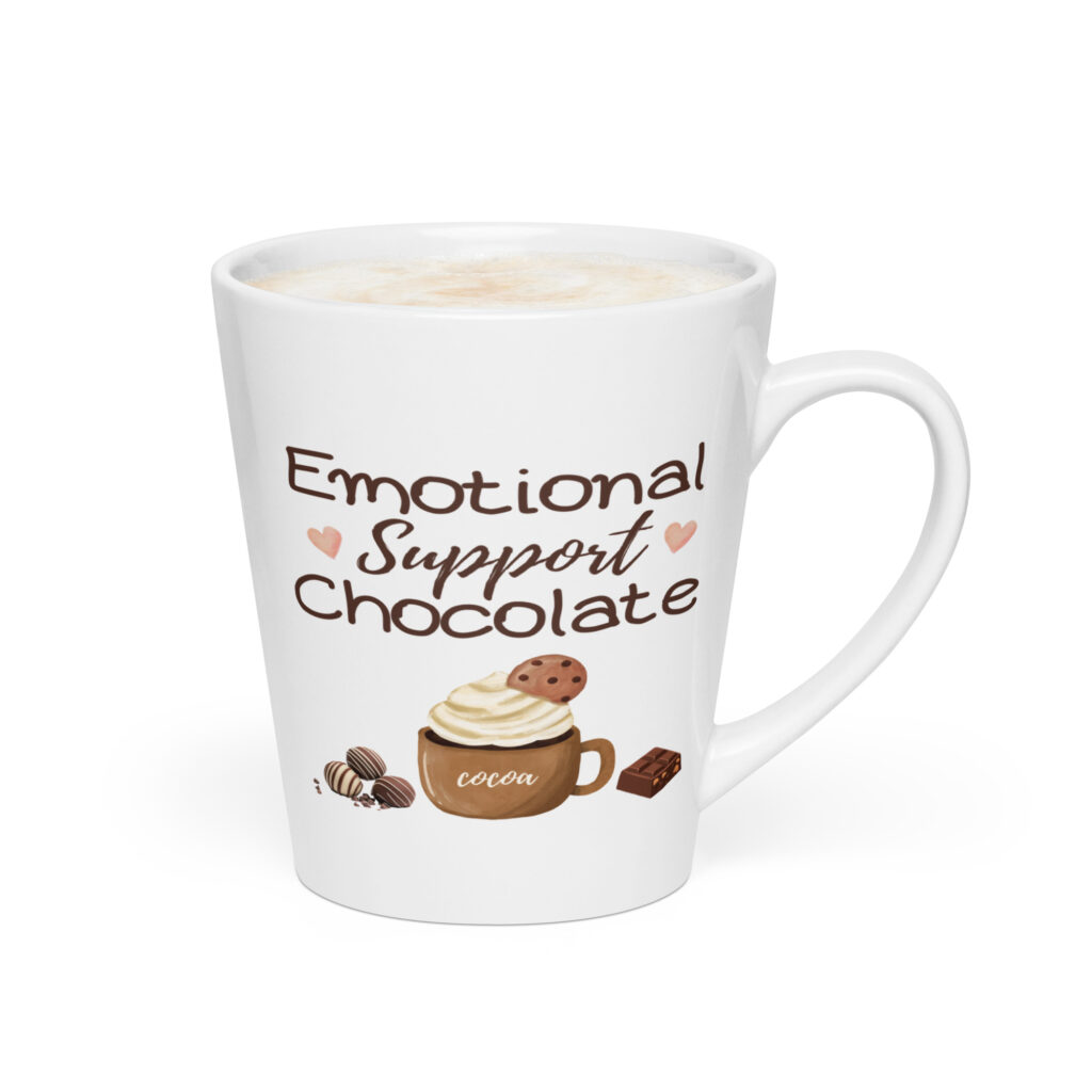 Emotional Support Chocolate Cafe Mug