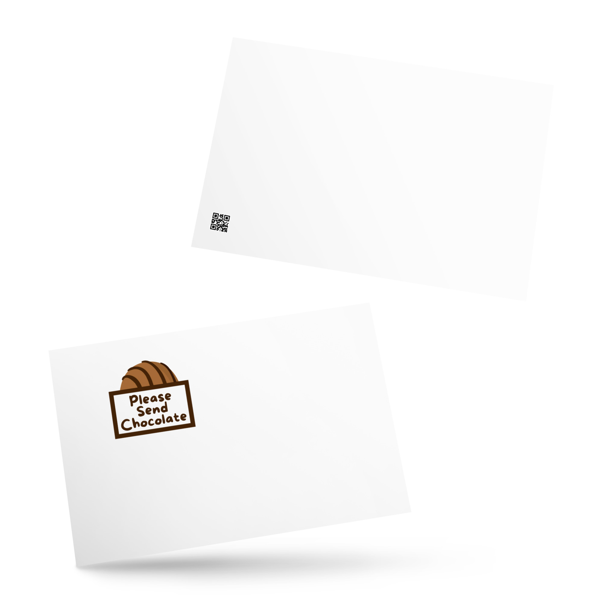Please Send Chocolate Postcard